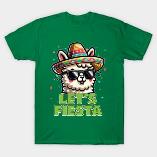 Let's Fiesta Llama T-Shirt